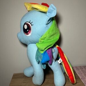 My Little Pony Blue Plush with Rainbow Mane